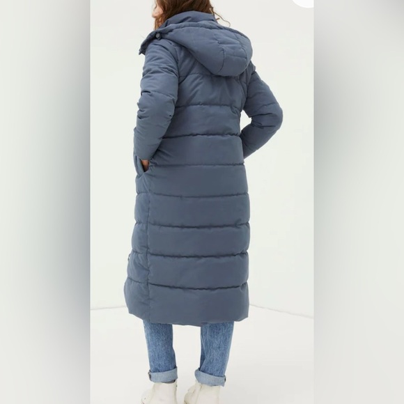 NWT - Fat Face Women’s Quilted Hooded Long Puffer - US 10/L - Picture 5 of 16